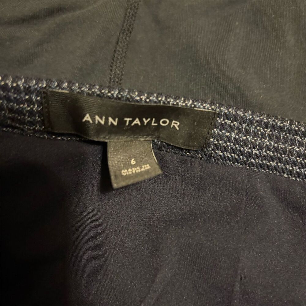 Ann Taylor Women's Blue Pencil Skirt Size 6 Knee Length Workwear